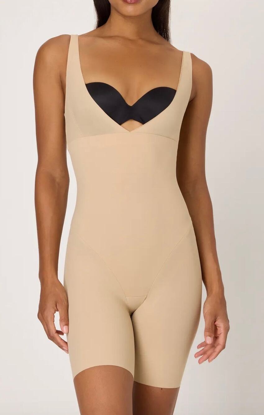 Maidenform Shapewear Firm Open Bust Bodyshaper Bodysuit XL NWT